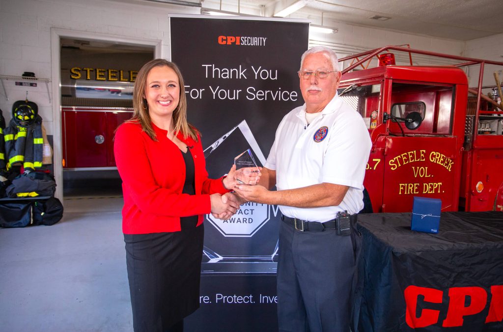 CPI Security awards Apex Police Department with Community Impact Award