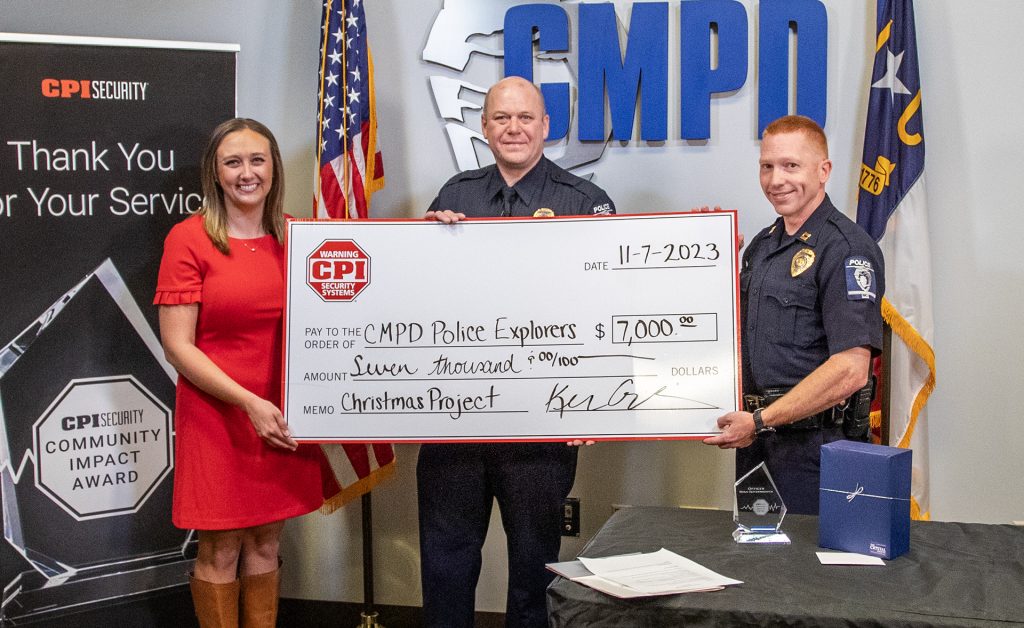 CPI Security awards CMPD with Community Impact Award
