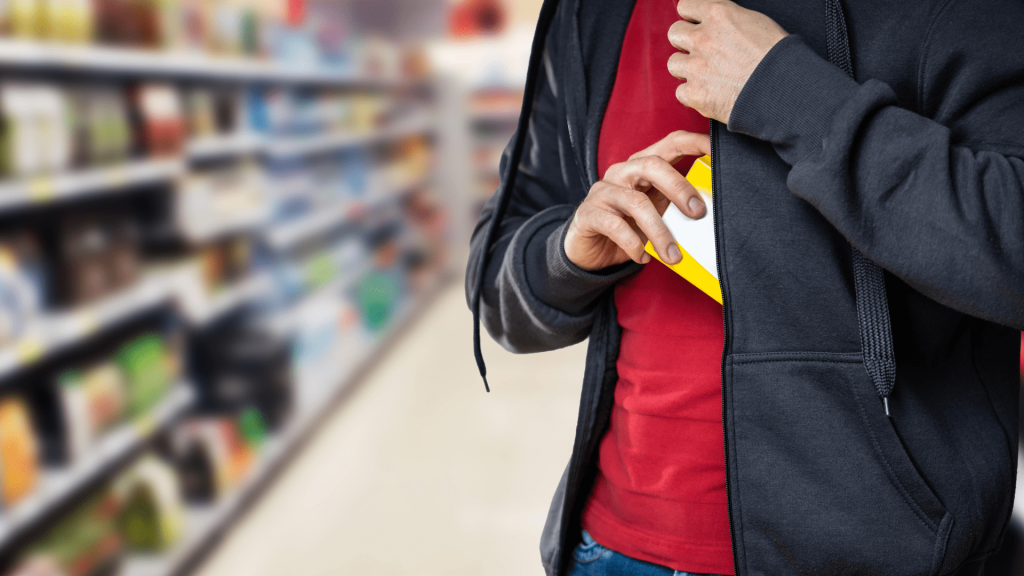 Person shoplifting