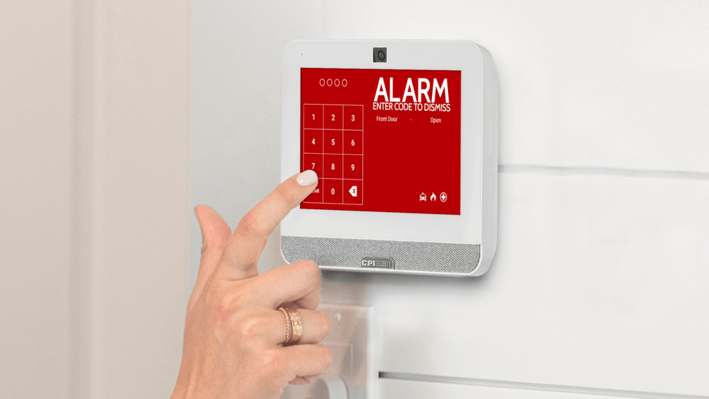 CPI Security security panel mounted on wall