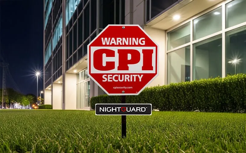 CPI Security Logo on yard sign