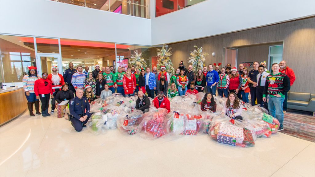 CPI Security Employees provide gifts to children across the southeast