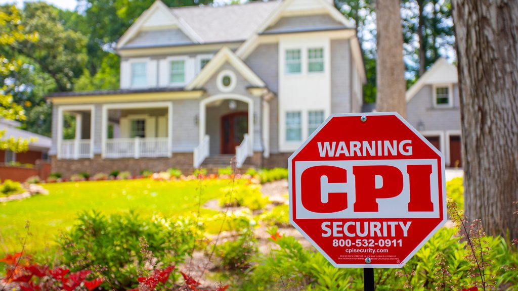 CPI Security Logo on yard sign