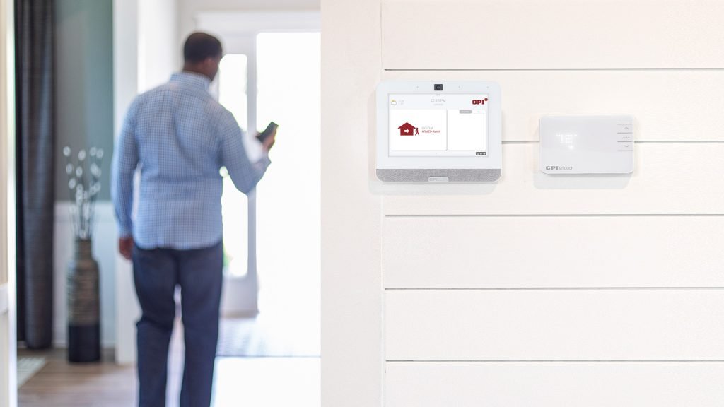 CPI Security SmartHub Panel mounted on wall