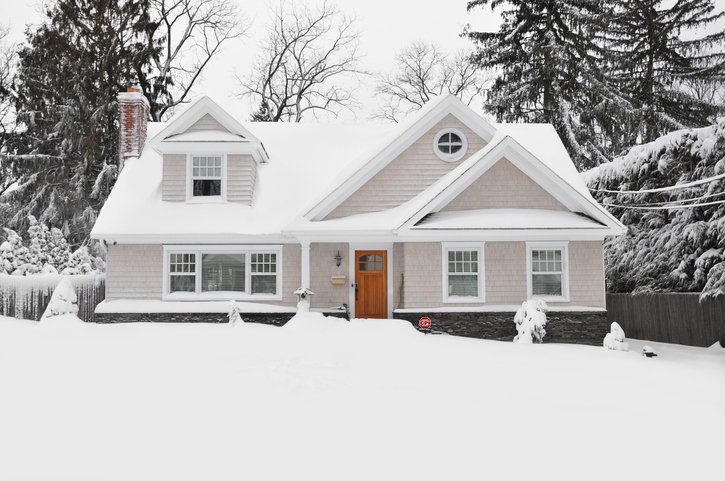 home ready for winter in the snow_edit