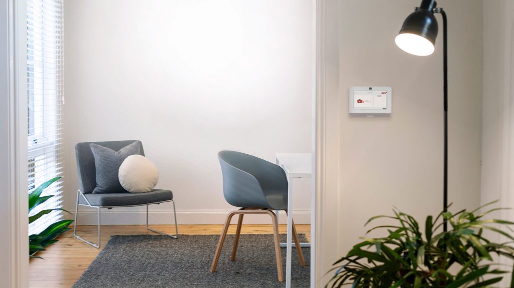 CPI Security security panel mounted on wall