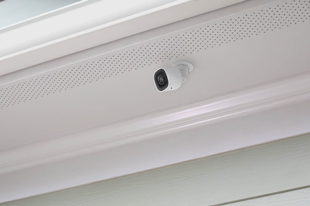 CPI Security Outdoor Camera mounted on exterior of home