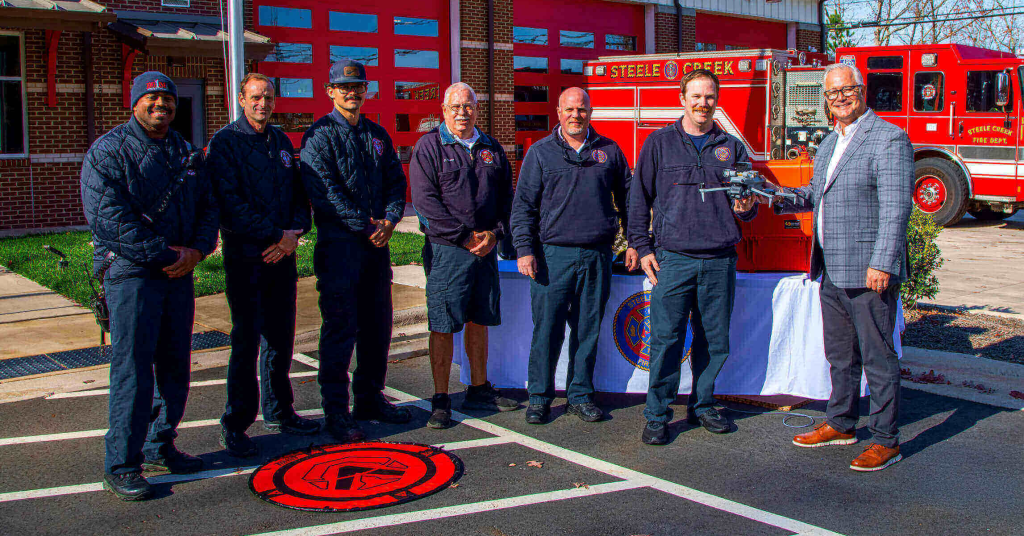 First Responders receive donated drone from CPI Security